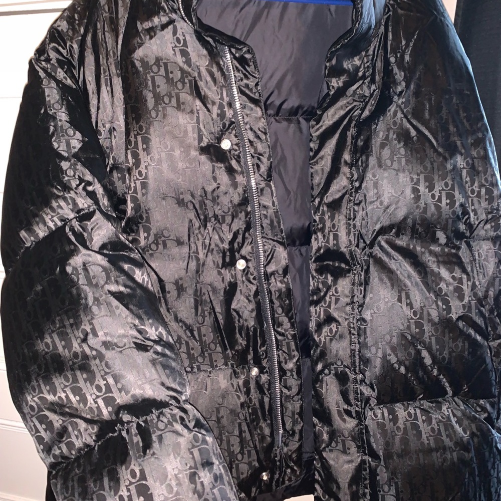 CD oblique oversized tech puffer size 50